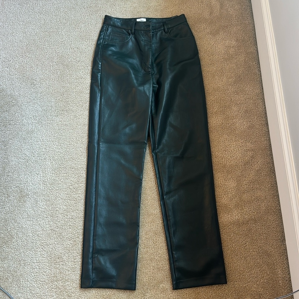 Aritzia Wilfred Leather Pants